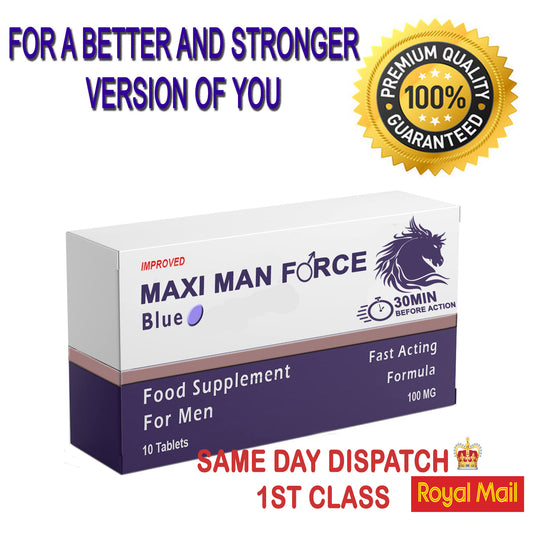 maximan force 100 Pills 100mg - Stronger & Harder Enhanced Strength & Firmness for Men - Boost High Stamina, Herbal Supplement for Men - Male Enhancing